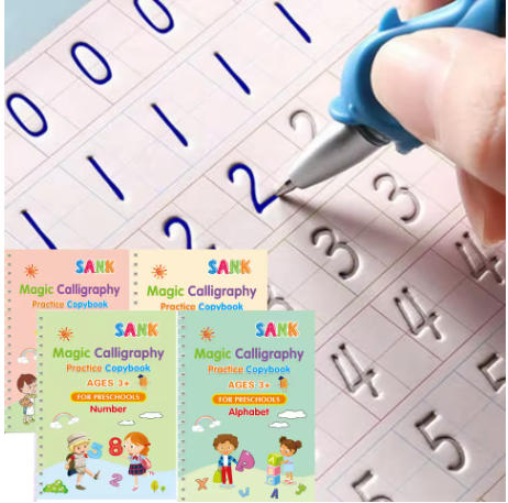 Machoue™Magic Handwriting Practice Copybook Set Learn to Write with Fun!