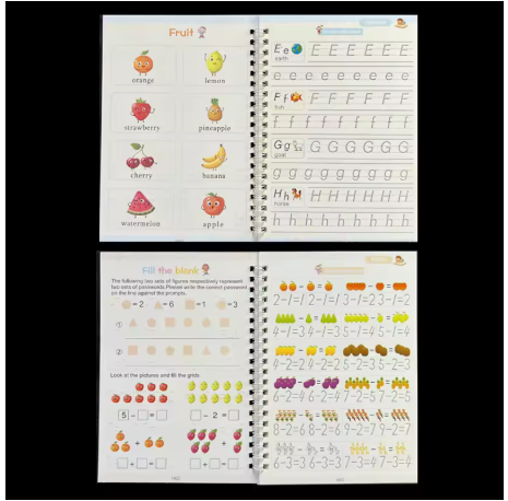 Machoue™Magic Handwriting Practice Copybook Set Learn to Write with Fun!