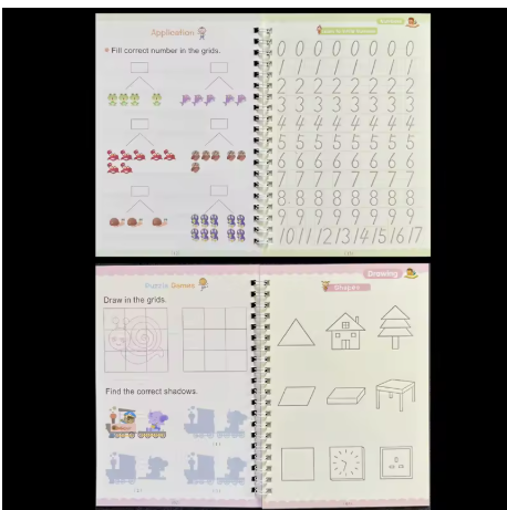 Machoue™Magic Handwriting Practice Copybook Set Learn to Write with Fun!