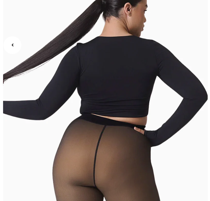 Black Fake Translucent Tights - 2 Pack Ultra Comfy Faux Sheer Pantyhose, Semi Opaque